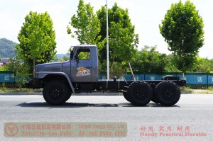 Dongfeng long head double-glass diesel truck chassis –EQ240 four-ton civilian off-road truck chassis–EQ2082 pointed Y25 off-road troop-carrying vehicle chassis