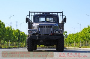 Dongfeng 6×6 Grey Cab 190HP Off-Road Truck — Dongfeng Long-Nose 245 Off-Road Transport Vehicle — Dongfeng EQ2100 Cargo Box with Side Lights