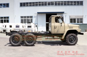 Dongfeng six wheel drive Classic EQ2082E6DJ Chassis – 6×6 Dongfeng 2.5 ton off-road vehicle conversion – standard without winch 240 long head truck chassis