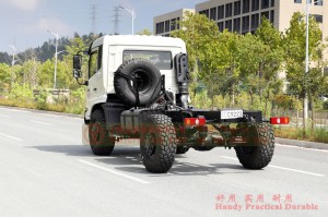 Dongfeng four-wheel-drive off-road truck chassis–4*4 off-road truck chassis for export– Dongfeng off-road truck production and modification manufacturers