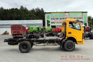 4*2 Dongfeng 140hp light truck chassis – 10 tons small diesel truck for export – customized left/right rudder commercial model small micro truck conversion plant