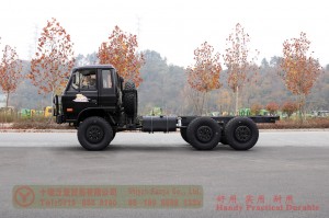 Dongfeng สองแถว EQ2102N ออฟโรดการแปลงแชสซีขับเคลื่อนหกล้อ - 6 * 6 หัวแบนสองแถว 153 รถบรรทุกออฟโรดสำหรับขาย - ตัวแทนรถบรรทุกออฟโรดพิธีการศุลกากรส่งออกผู้ผลิต