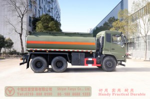 6*4 Water Tanker Transportation Truck–Dongfeng 10 cubic meters water tanker–Dongfeng Off-road Water Tanker Manufacturer