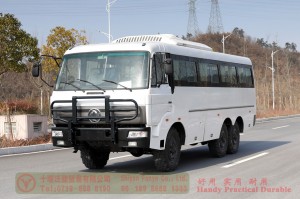 Dongfeng 8m bus with bumper bar–Dongfeng 6*6 bus–190 hp city commuter bus–Dongfeng 30-seat bus