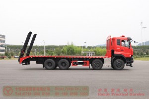 Dongfeng special-purpose flatbed truck–Dongfeng 8*4 flatbed truck–Dongfeng 11m flatbed truck for export