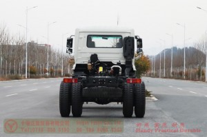 Dongfeng fuel truck chassis modification–4*4 truck chassis–Off-road truck chassis for export