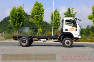 Dongfeng 4*4 flathead off-road truck Chassis–150hp diesel off-road truck Chassis–Custom Chassis Export Manufacturer