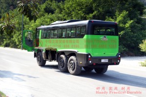 Dongfeng EQ2102 chassis modified off-road bus–Dongfeng 6×6 all-drive off-road bus