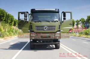 Dongfeng ຂັບ 6 ລໍ້ 15 ໂຕນ ລົດບັນທຸກ ຫນັກ 15 ໂຕນ-6 * 6 ກະດານກໍາແພງສູງ cargo box ລົດບັນທຸກ off-road-340hp ສົ່ງອອກລົດຂົນສົ່ງພິເສດ