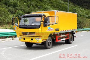 Dongfeng 4*2 yellow transporter offer–Dongfeng four wheel drive van transporter–Dongfeng truck export