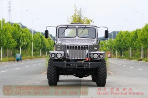 Dongfeng EQ2100 six-wheel-drive off-road chassis – 6×6 pointed EQ245 troop-carrying truck chassis for export – long head 190 hp military vehicle special conversion