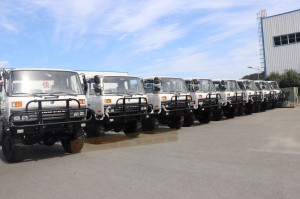 Dongfeng Six wheel drive flat head EQ2102GJ off-road chassis