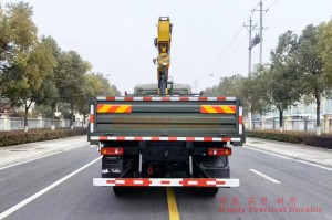 Dongfeng Six Drive Truck with 6.5 Tons crane