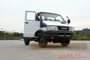 依维柯四轮驱动汽车底盘白色和绿色 4WD 4*4 越野车