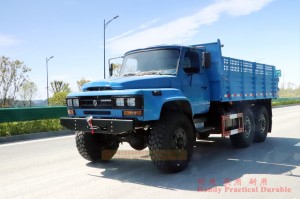 Dongfeng Six Drive Long-head Single Row Dump Truck