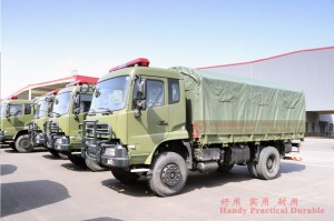 Dongfeng DF1180 ສີ່ລົດບັນທຸກ Off-road ຂັບກັບ Tailboard Hydaurlic