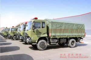 Dongfeng DF1180 ສີ່ລົດບັນທຸກ Off-road ຂັບກັບ Tailboard Hydaurlic
